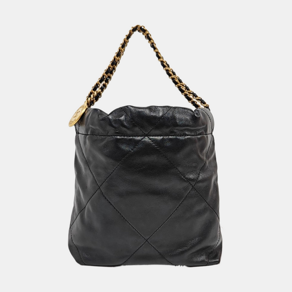 CHANEL 22 Mini Quilted Calfskin Black