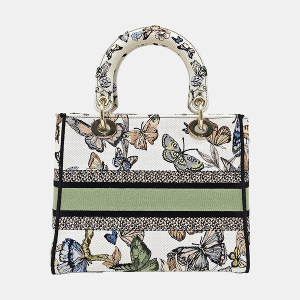 Lady D-Lite Medium Canvas Beige