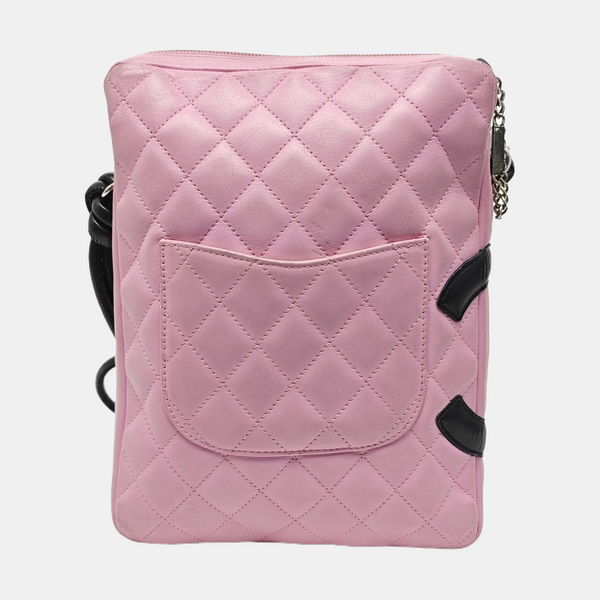 CAMBON Medium Quilted Calfskin Pink