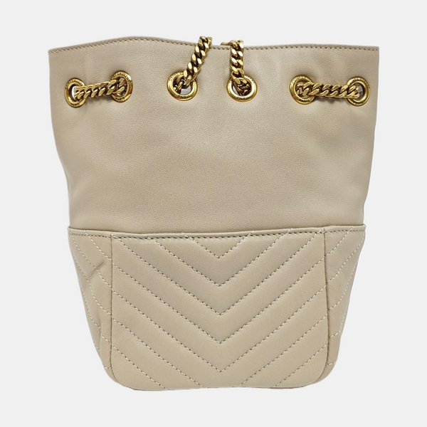 JOE Mini Chevron Lambskin Beige