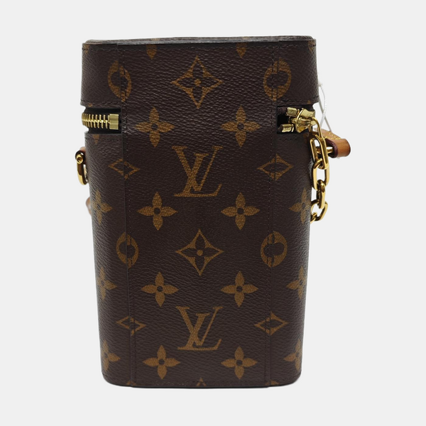 PHONE BOX Monogram Coated Canvas Brown
