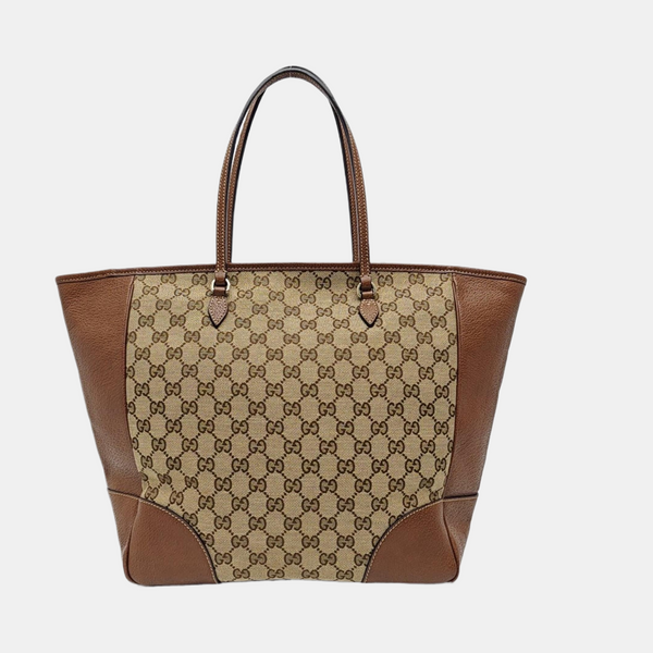Bree Medium Monogram Canvas Beige