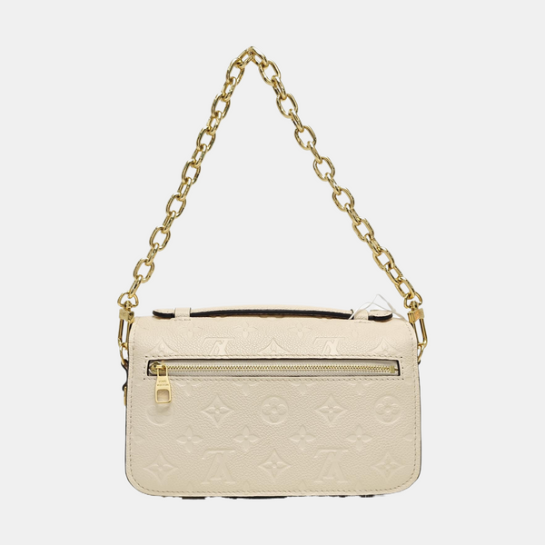 MÉTIS EAST WEST Monogram Calfskin Beige