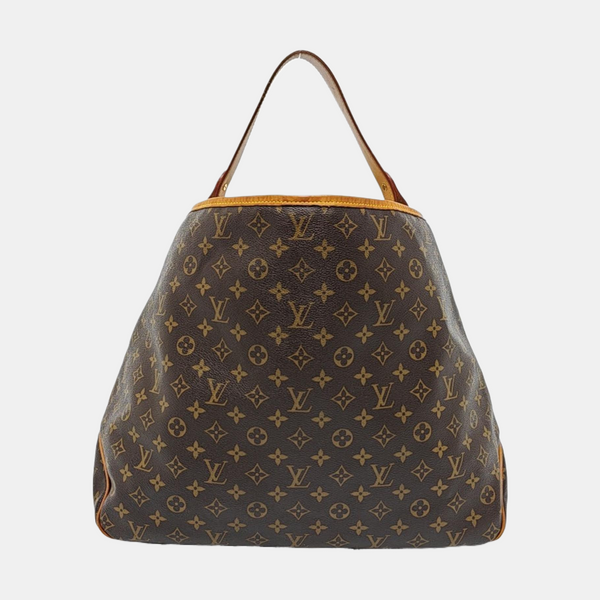Monogram Coated Canvas Tote Bag Brown
