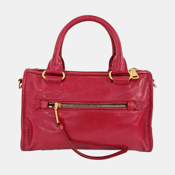 Calfskin Shoulder Bag Red