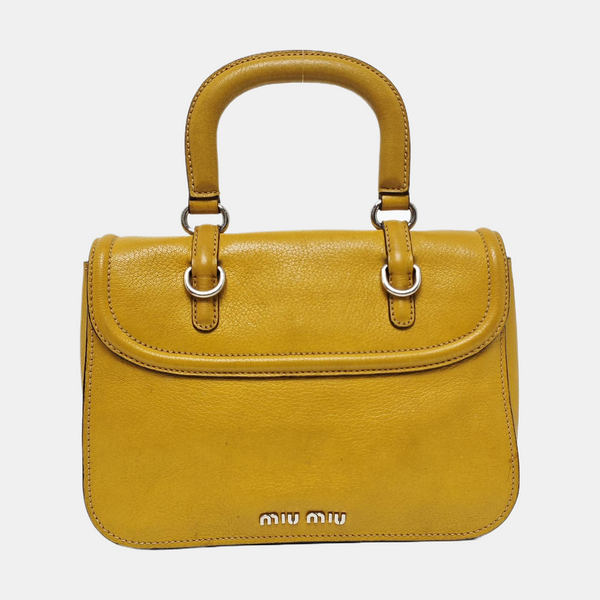 Calfskin Shoulder Bag Yellow