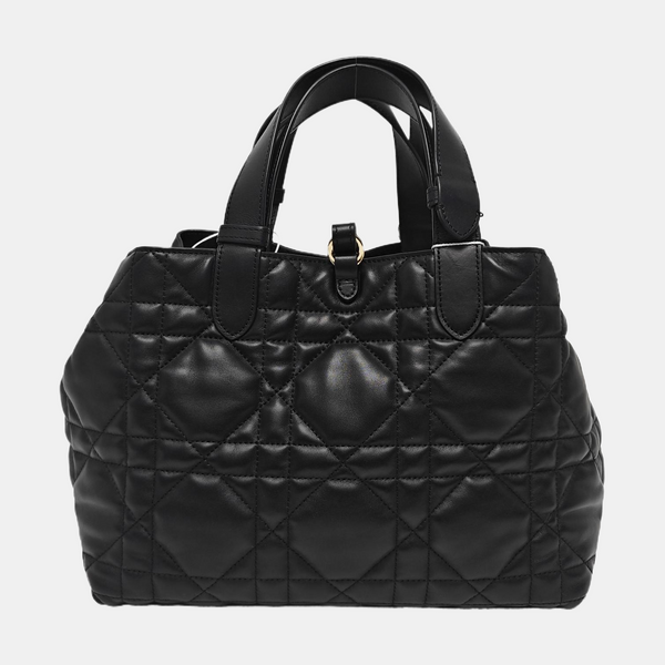 Toujours Medium Cannage Calfskin Black