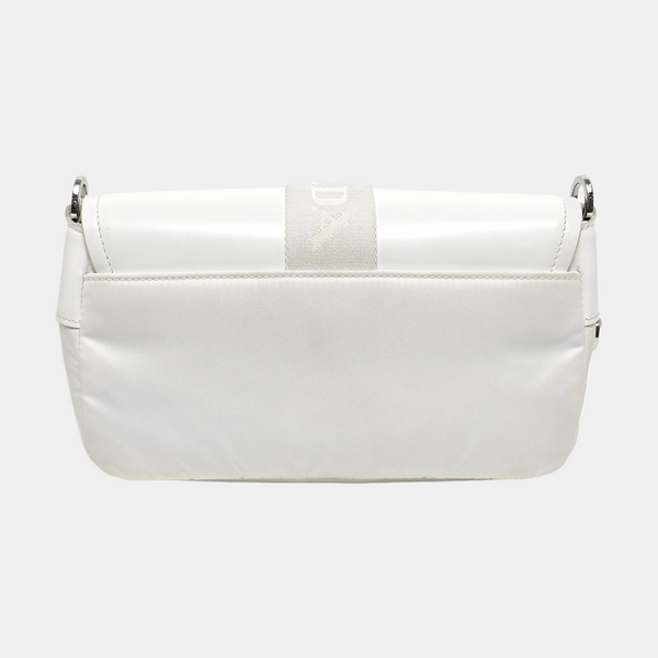 Fabric Shoulder Bag White