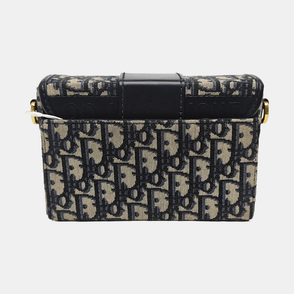 30 Montaigne Mini Oblique Canvas Blue