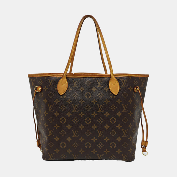 NEVERFULL MM Monogram Coated Canvas Brown