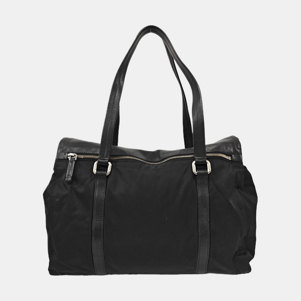 Nylon Shoulder Bag Black