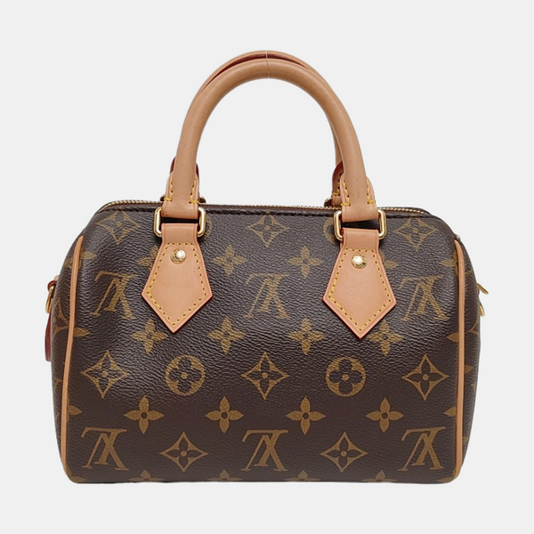 SPEEDY 20 Monogram Coated Canvas Brown
