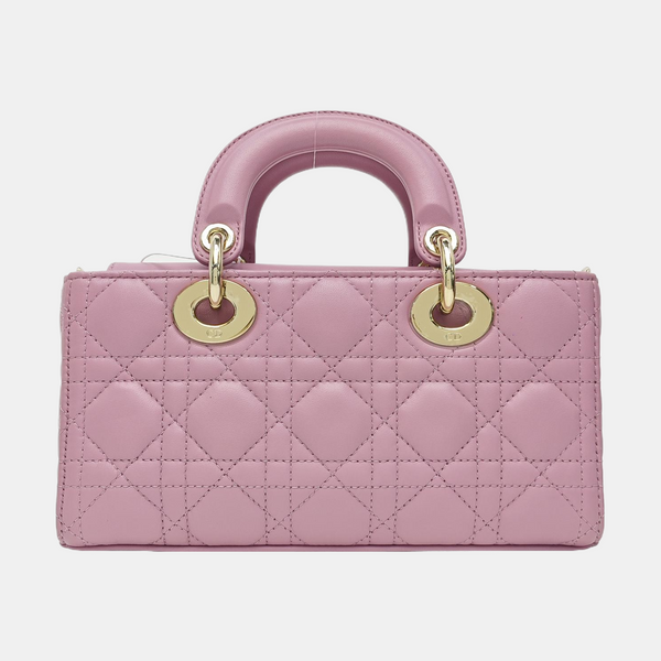 Lady D-Joy Small Cannage Lambskin Purple