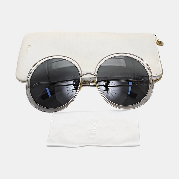 Gray Synthetic Sunglasses