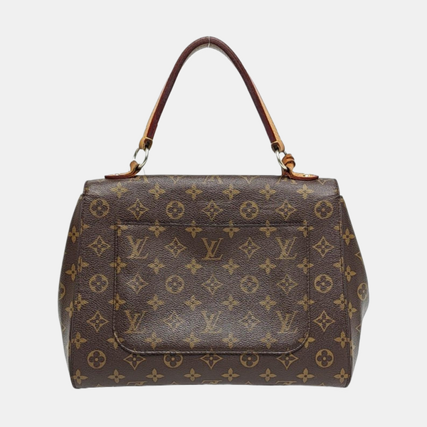 CLUNY MM Monogram Coated Canvas Brown