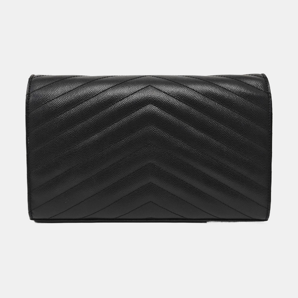 MONOGRAM Medium Chevron Calfskin Black
