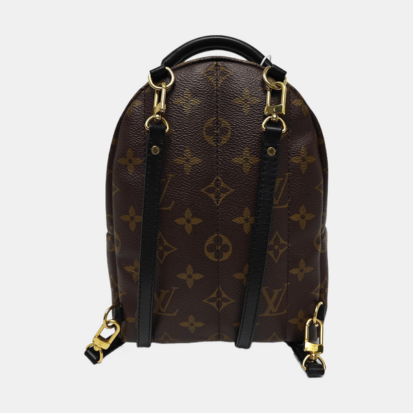 PALM SPRINGS Mini Monogram Coated Canvas Brown