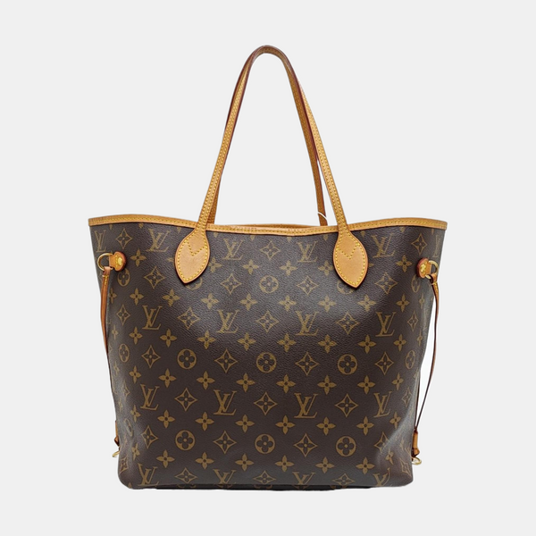 NEVERFULL MM Monogram Coated Canvas Brown