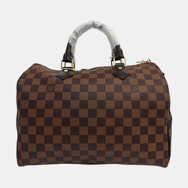 SPEEDY 30 Damier Ebene Coated Canvas Brown