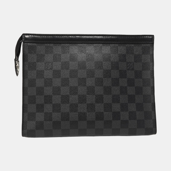Pochette Voyag MM Monogram Coated Canvas Black