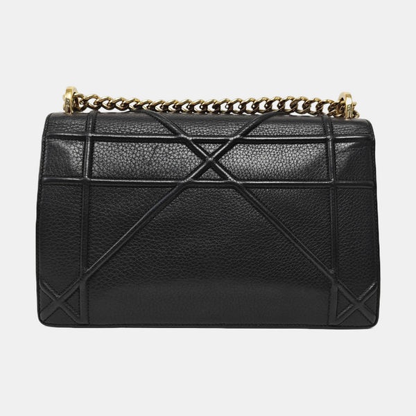 Diorama Medium Cannage Calfskin Black