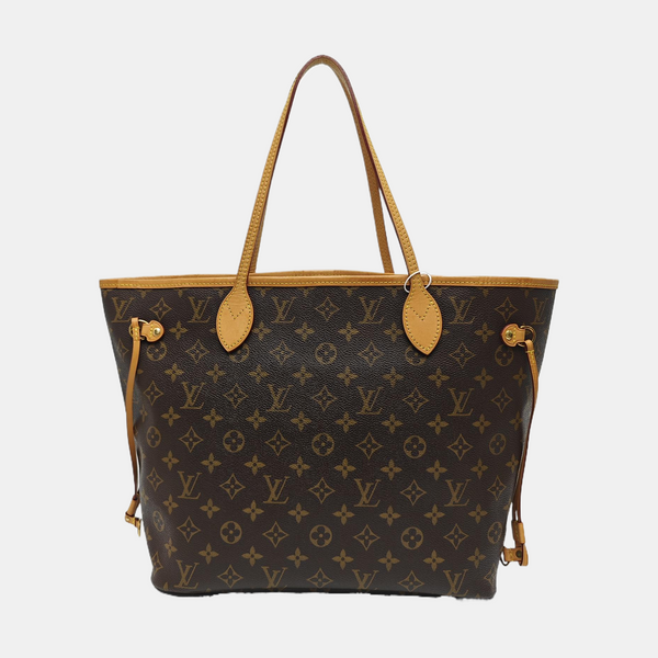 NEVERFULL MM Monogram Coated Canvas Brown