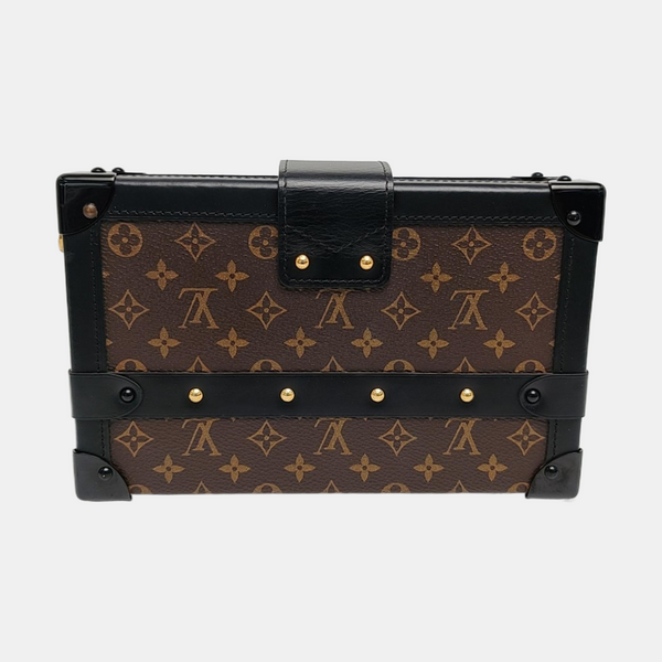 PETITE MALLE Monogram Coated Canvas Brown