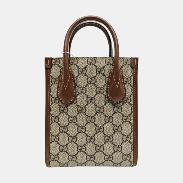 Retro Mini Monogram Coated Canvas Beige