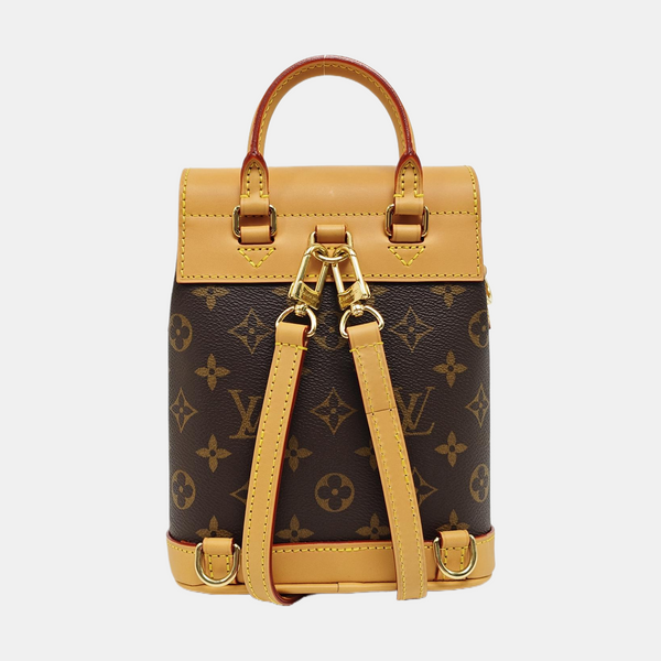 SOHO Mini Monogram Coated Canvas Brown