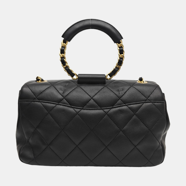 IN THE LOOP Quilted Lambskin Black