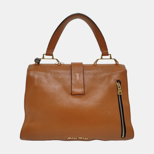 Calfskin Shoulder Bag Gray