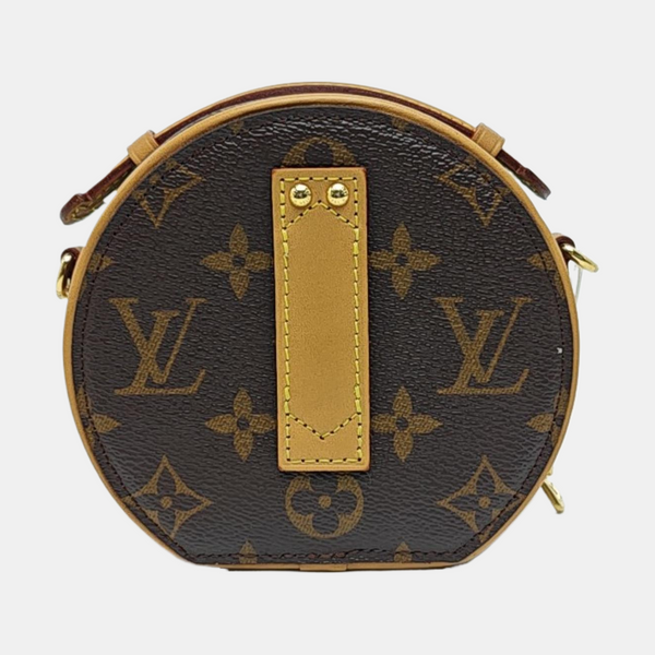 BOITE CHAPEAU Mini Monogram Coated Canvas Brown