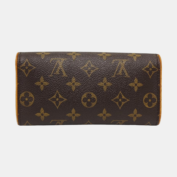 TWIN PM Monogram Coated Canvas Brown Wallet