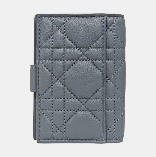 Cannage Lambskin Wallet Blue