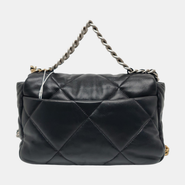 CHANEL 19 Small Quilted Lambskin Black