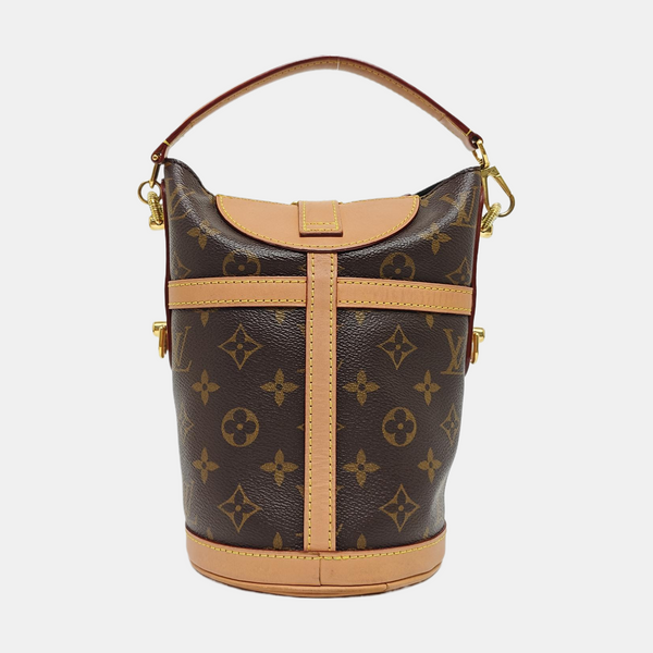 DUFFLE Monogram Coated Canvas Brown