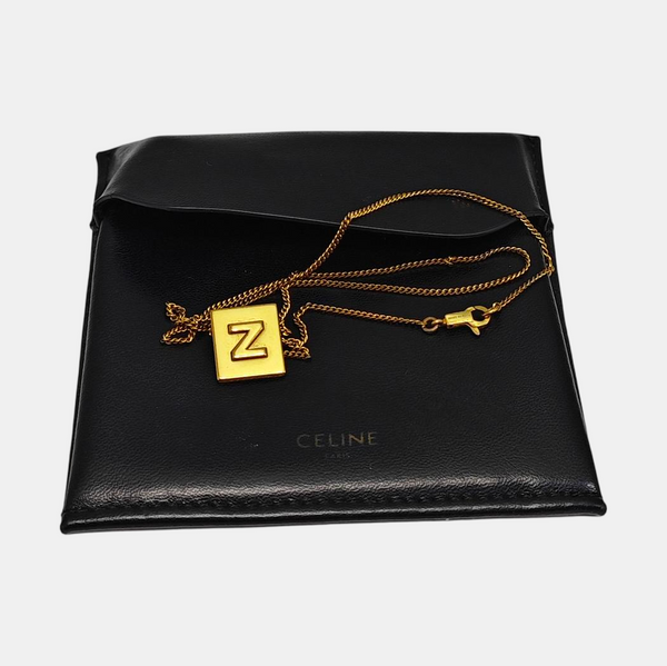 ALPHABET Brass Gold Necklace