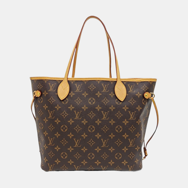 NEVERFULL MM Monogram Coated Canvas Brown