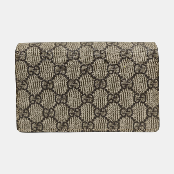 Dionysus Super Mini Monogram Coated Canvas Beige