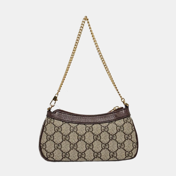 Ophidia Mini Monogram Coated Canvas Beige