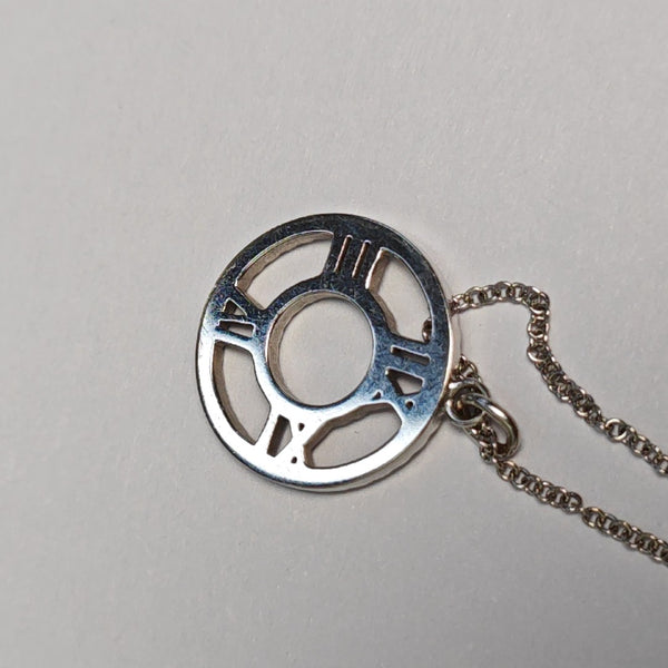 Atlas 18k White Gold Silver Necklace