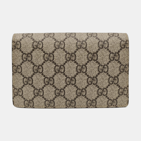 Dionysus Super Mini Monogram Coated Canvas Beige