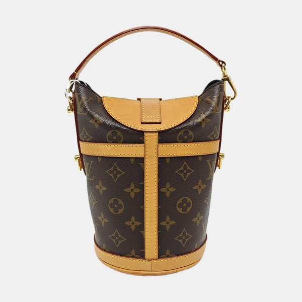 DUFFLE Monogram Coated Canvas Brown