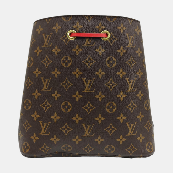 NÉONOÉ MM Monogram Coated Canvas Brown