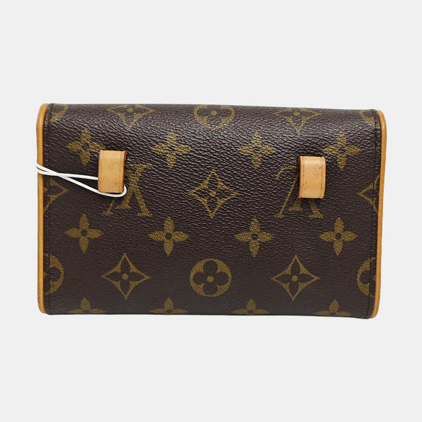 FLORENTINE Monogram Coated Canvas Brown