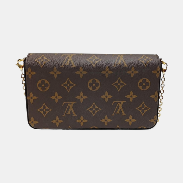 FÉLICIE Monogram Coated Canvas Brown
