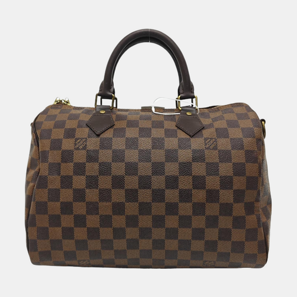 SPEEDY 30 Damier Ebene Coated Canvas Brown