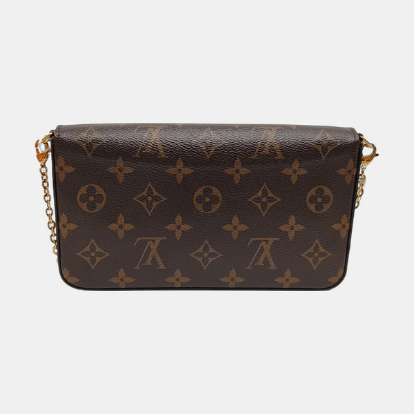 FÉLICIE Monogram Coated Canvas Brown