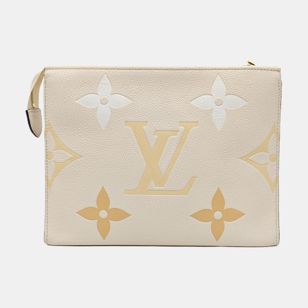 TOILET POCKET 26 Calfskin Beige