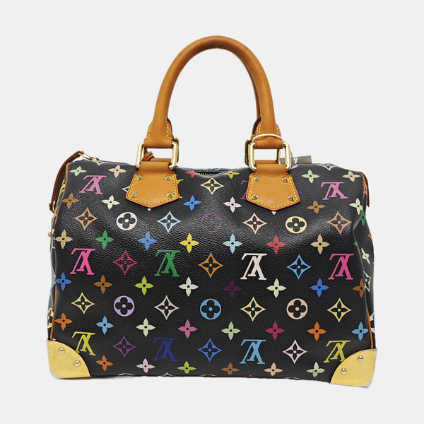 LV × TM SPEEDY 30 Monogram Coated Canvas Black